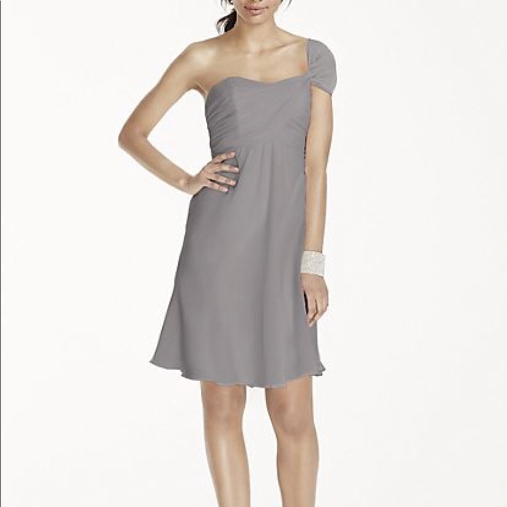 New David’s bridal one shoulder short dress